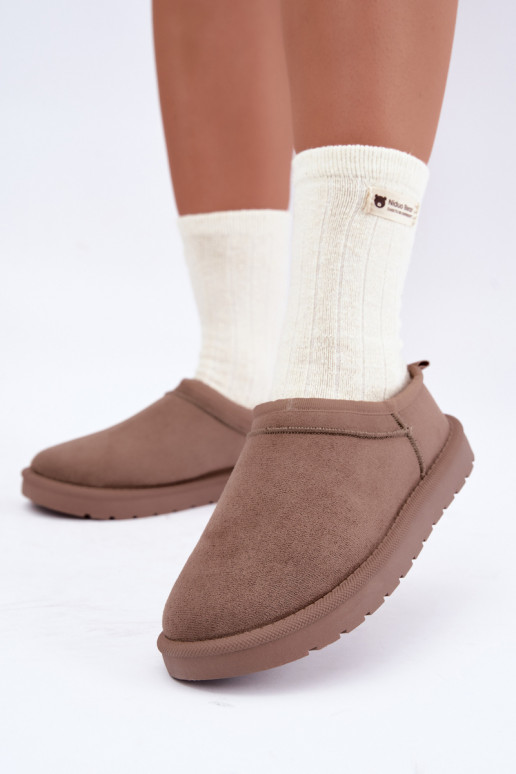 niedrige Damen Schneestiefel in Sand Rosmina
