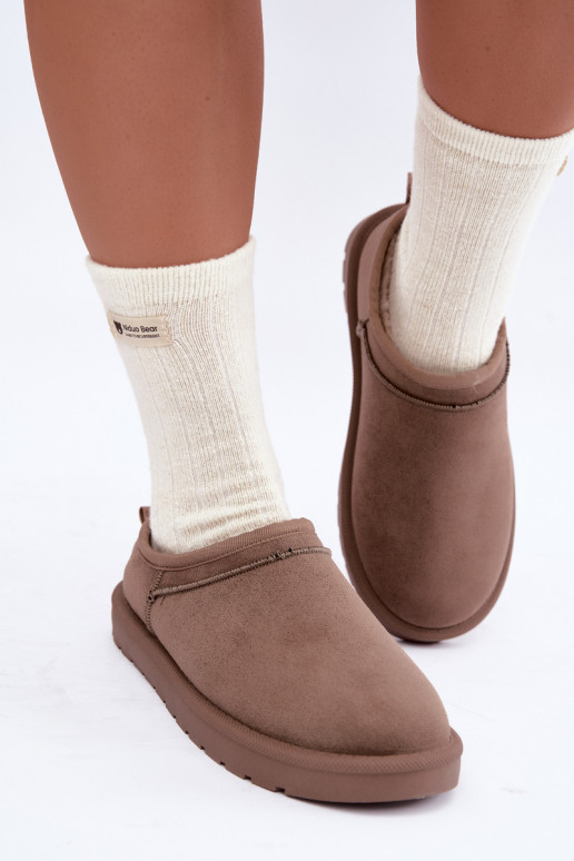 niedrige Damen Schneestiefel in Sand Rosmina