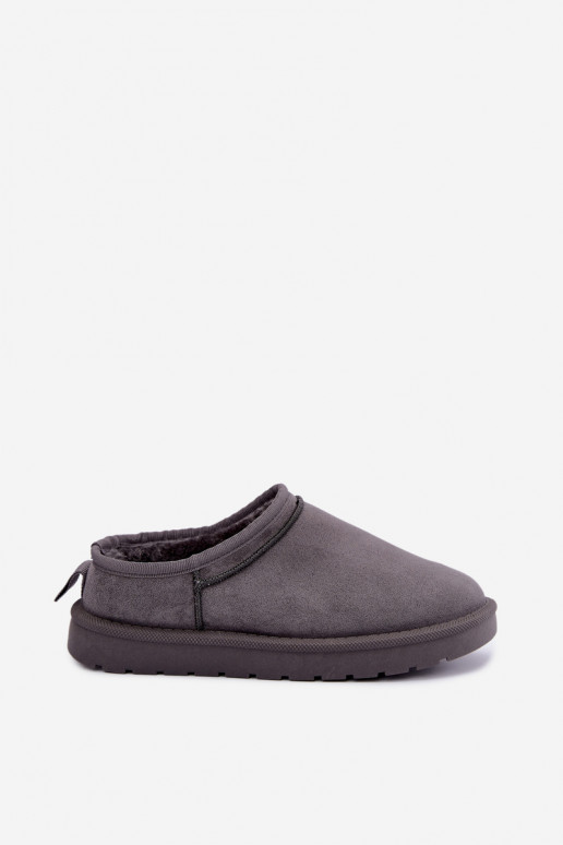 niedrige Damen Schneestiefel in Grau Rosmina