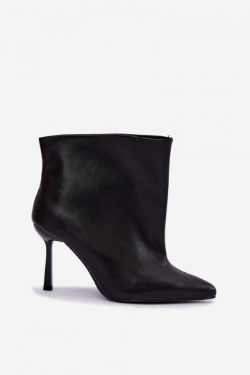 Ein überzeugendes Stilvollll Stiefel mit dünnen Absätzen schZuarze Farbe aus Öko-Leder Kamea 2