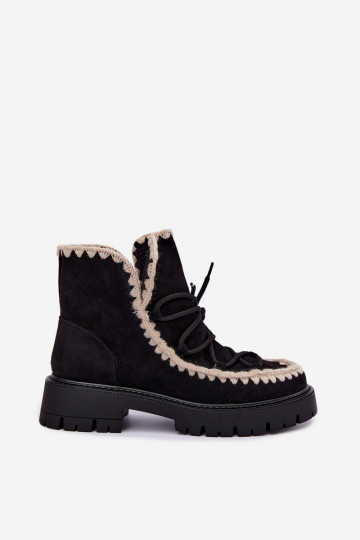 Stiefel Schneestiefel mit stilvollen Details schZuarze Farbe Cariselle 2