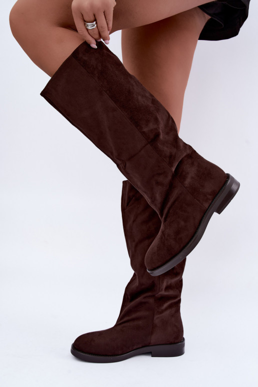 Schlüpfstiefel mit breiten Absätzen Pavellea