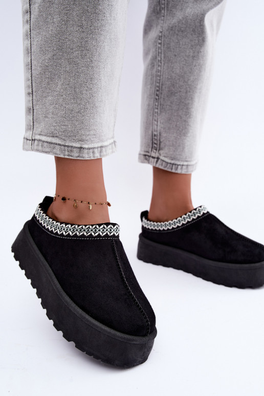 Niedrig Schneestiefel FemininHaftem mit einer Plattform schZuarze Farbe Ermöglichtrirya