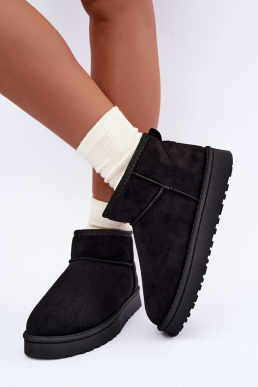 Schneestiefel Feminin schZuarze Farbe Rosienne
