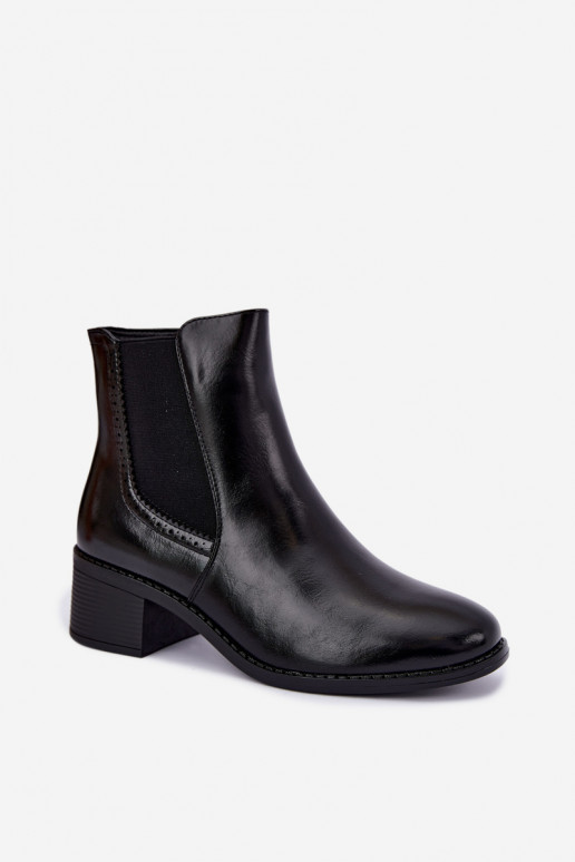 stylische Stiefel Feminin Klocke schZuarze Farbe Dalmora