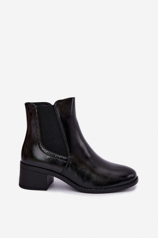 stylische Stiefel Feminin Klocke schZuarze Farbe Dalmora