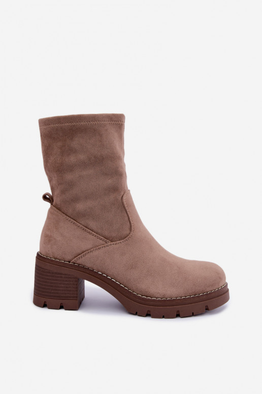 Damenstiefel Klocke Beige Meldrenelle