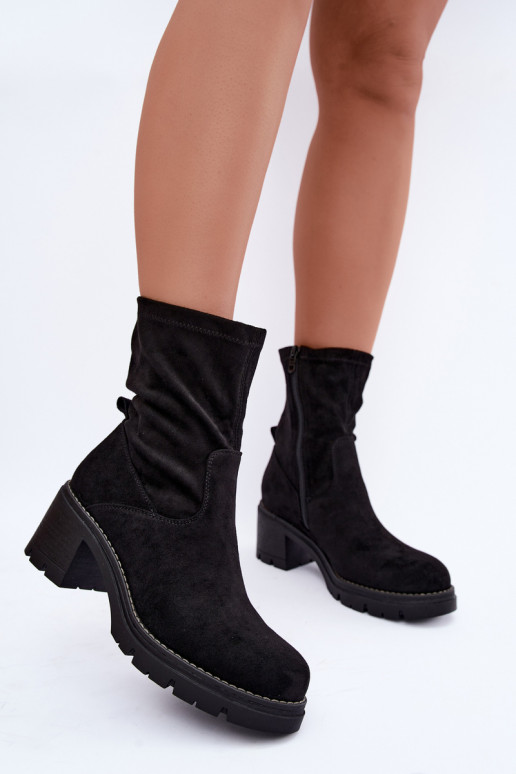 Damenstiefel Klocke schZuarze Farbe Meldrenelle