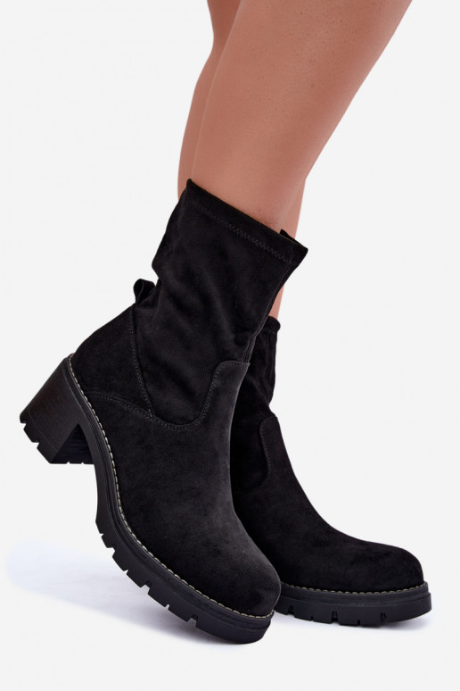 Damenstiefel Klocke schZuarze Farbe Meldrenelle