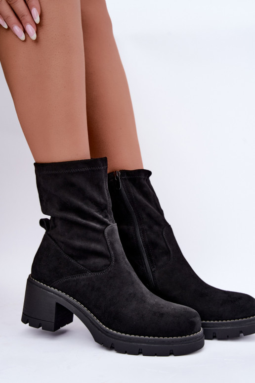 Damenstiefel Klocke schZuarze Farbe Meldrenelle