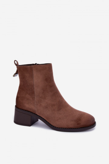 Stiefel Auf niedrigem Absatz sich Zuarm laufen Zum Schloss Beige Merselia