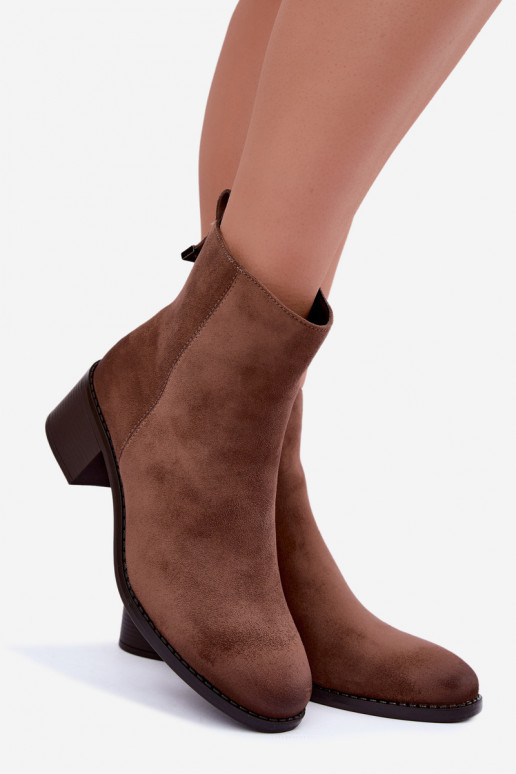 Stiefel Auf niedrigem Absatz sich Zuarm laufen Zum Schloss Beige Merselia