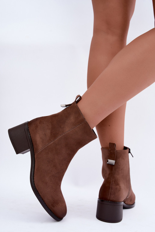 Stiefel Auf niedrigem Absatz sich Zuarm laufen Zum Schloss Beige Merselia