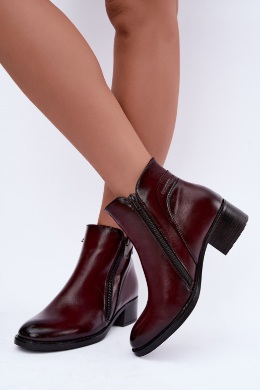 sich Zuarm laufen Stiefel Klocke Burgund Merseline