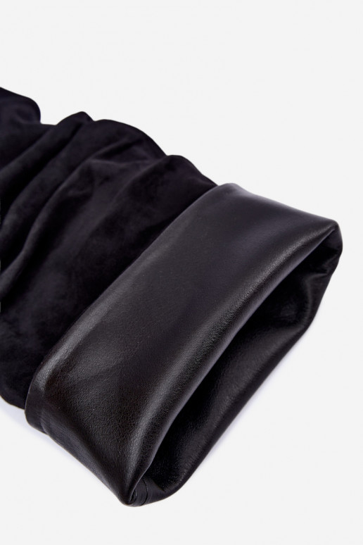 Schwarze Stiefel zum Hineinschlüpfen mit dünnen Absätzen Balira
