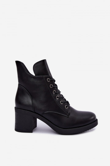 mit Schnürsenkeln sich Zuarm laufen Damenstiefel Klocke schZuarze Farbe Garella 2