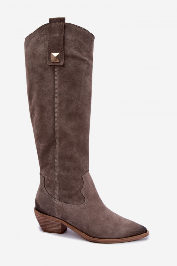 Haut aus INildleder Stiefel CoZuboy-Stil sich Zuarm laufen Zazoo 4224 Tonfarbe