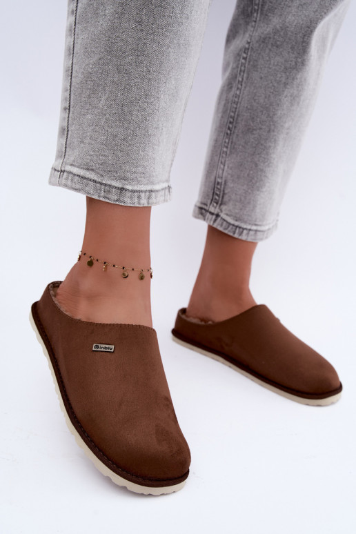 Schuhe hausgemacht Hausschuhe Feminin Inblu CS000034 dunkelbraun