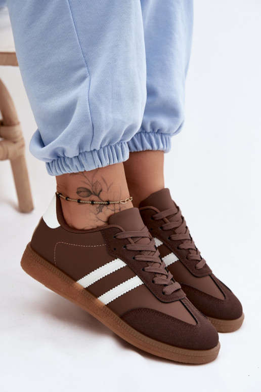 Damen Sneaker in Schokoladenfarbe Seabell