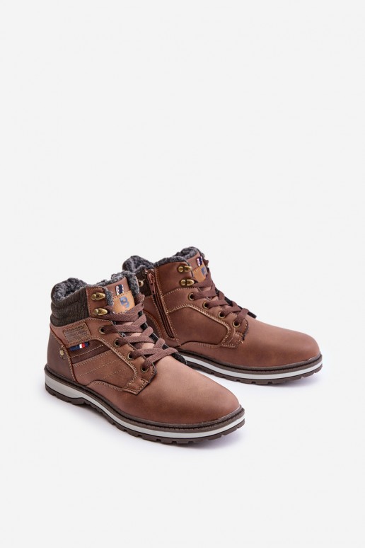 Herren isolierte Stiefel in brauner Farbe McBraun