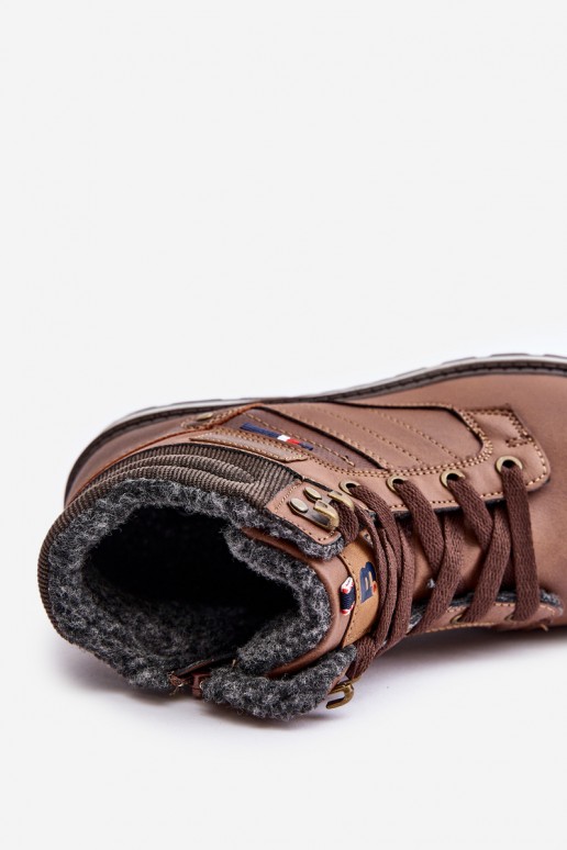 Herren isolierte Stiefel in brauner Farbe McBraun