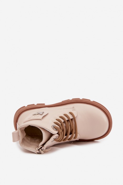 Kinder isolierte Stiefeletten in sandfarben Alverina