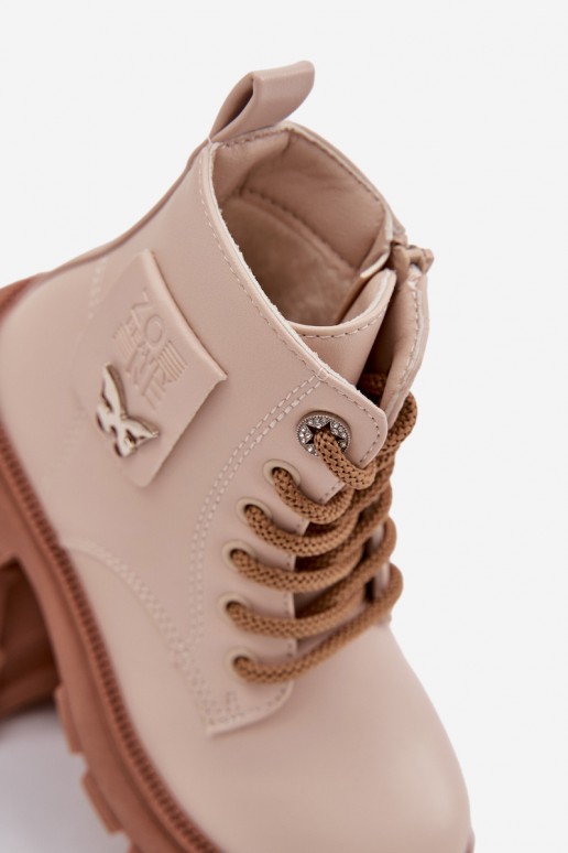 Kinder isolierte Stiefeletten in sandfarben Alverina