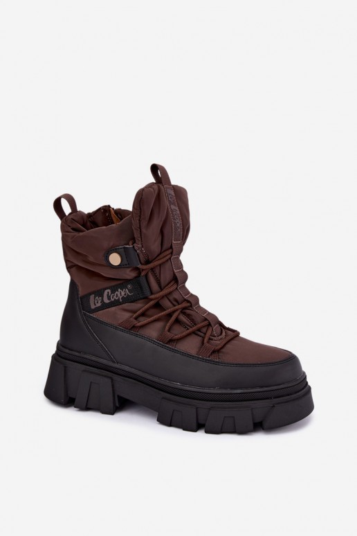 Damen Schneestiefel Lee Cooper LCJ-26-01-4631 in braun