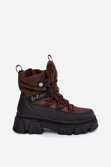 Damen Schneestiefel Lee Cooper LCJ-26-01-4631 in braun 2