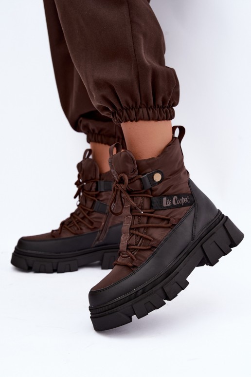 Damen Schneestiefel Lee Cooper LCJ-26-01-4631 in braun
