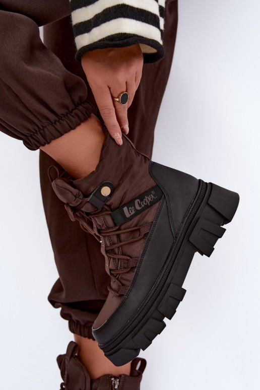 Damen Schneestiefel Lee Cooper LCJ-26-01-4631 in braun