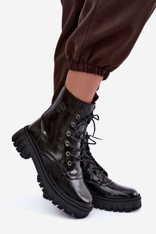 gefütterte Arbeitsstiefeletten Lee Cooper LCJ-26-16-4696 in schwarz