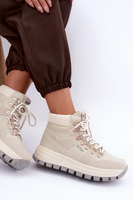 gefütterte Damenschuhe Lee Cooper LCJ-26-03-4525 in grau