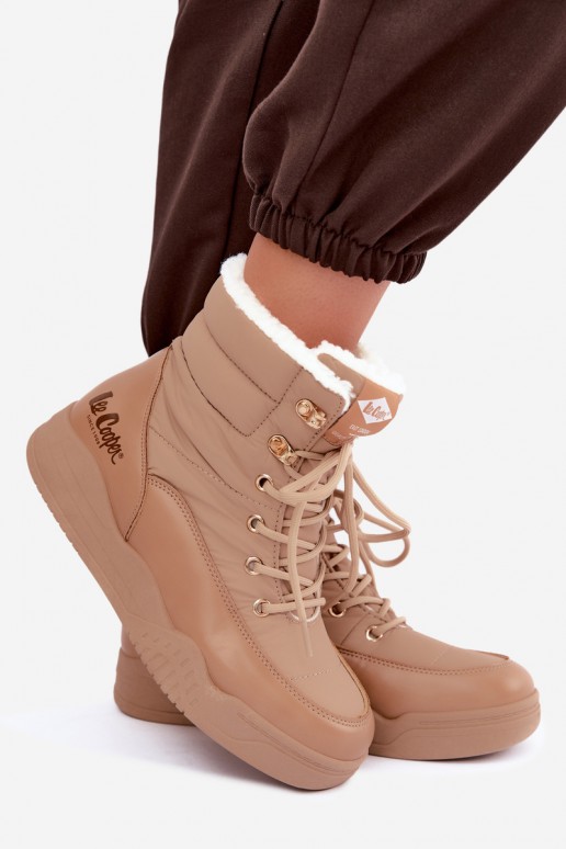 Schnürschuhe für den Schnee Lee Cooper LCJ-44-4565 in braun