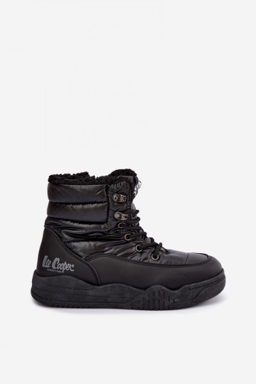 mit Schnürsenkeln Schneestiefel Schuhe Lee Cooper LCJ-44-4562 schZuarze Farbe 2