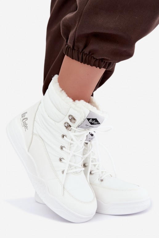 Schnürschuhe für den Schnee Lee Cooper LCJ-44-4563 in weiß