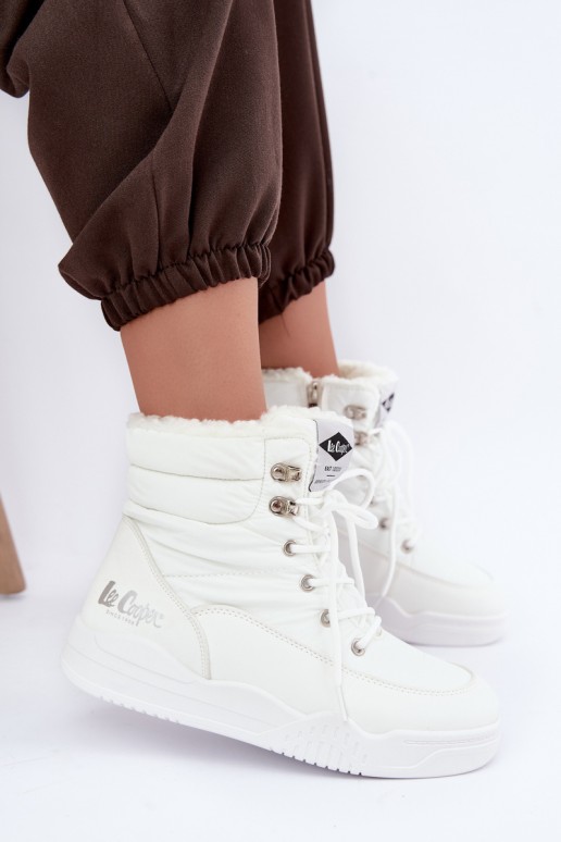 Schnürschuhe für den Schnee Lee Cooper LCJ-44-4563 in weiß