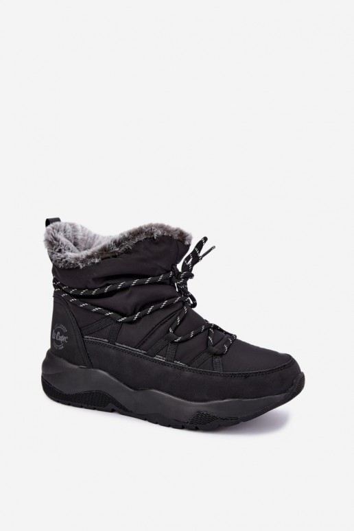 slip-on Schneestiefel mit stilvollen Details Lee Cooper LCJ-24-03-3063 in schwarzer Farbe