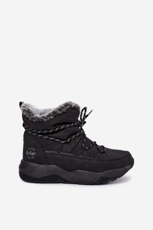 slip-on Schneestiefel mit stilvollen Details Lee Cooper LCJ-24-03-3063 in schwarzer Farbe