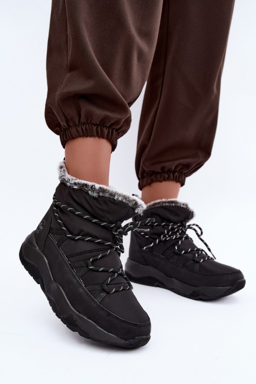 Ein überzeugendes Stilvollll Schneestiefel mit stilvollen Details Lee Cooper LCJ-24-03-3063 schZuarze Farbe