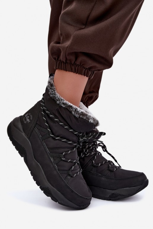 Ein überzeugendes Stilvollll Schneestiefel mit stilvollen Details Lee Cooper LCJ-24-03-3063 schZuarze Farbe
