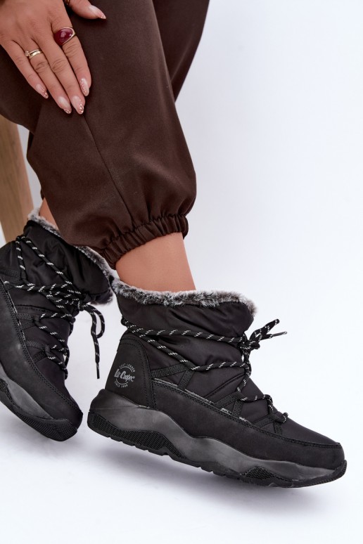 Ein überzeugendes Stilvollll Schneestiefel mit stilvollen Details Lee Cooper LCJ-24-03-3063 schZuarze Farbe