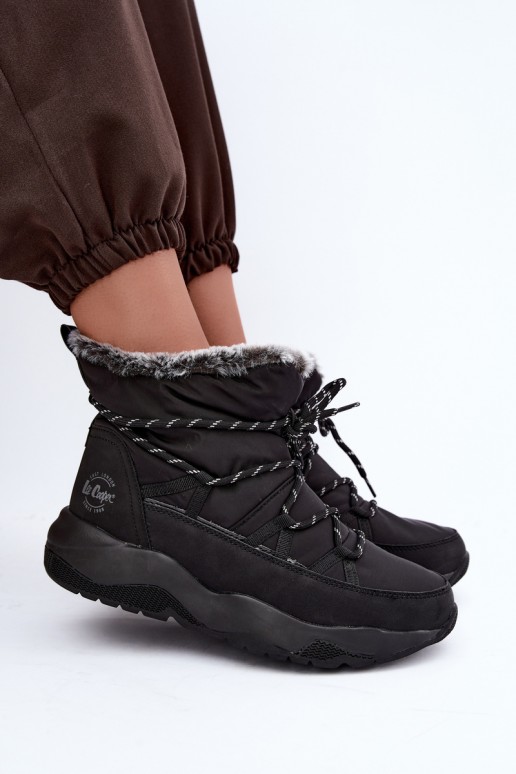 Ein überzeugendes Stilvollll Schneestiefel mit stilvollen Details Lee Cooper LCJ-24-03-3063 schZuarze Farbe