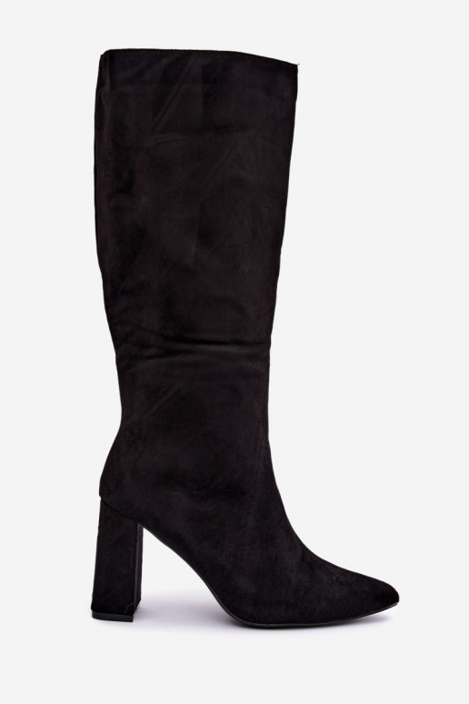 sich Zuarm laufen Stiefel mit Absätzen schZuarze Farbe Evelle