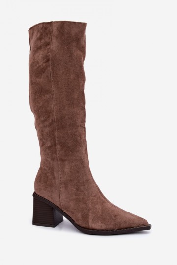 Wärmende Knöchelstiefel in Sandfarbe Isenna