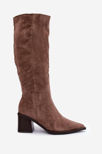 Wärmende Knöchelstiefel in Sandfarbe Isenna 2
