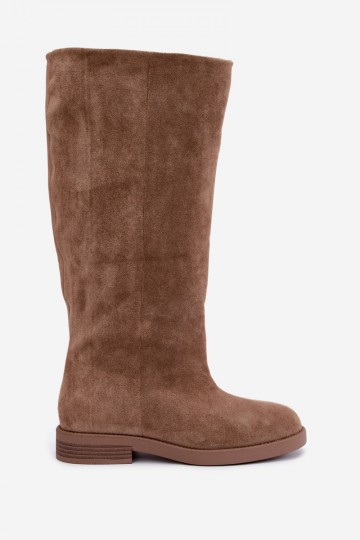 Knöchelstiefel mit breiten Absätzen in Sandfarbe Jasmire 2