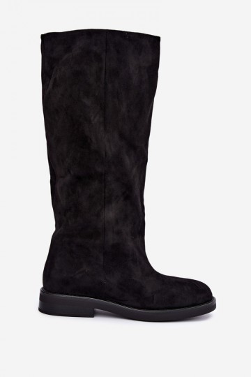 Knöchelstiefel mit breiten Absätzen in Schwarz Jasmire 2