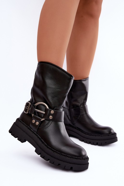 sich Zuarm laufen Stiefel mit einer Plattform mit Streifen schZuarze Farbe Arienna