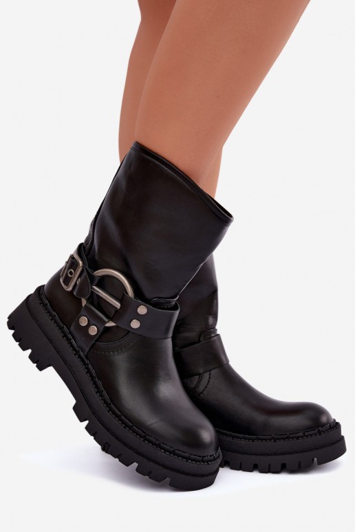 sich Zuarm laufen Stiefel mit einer Plattform mit Streifen schZuarze Farbe Arienna